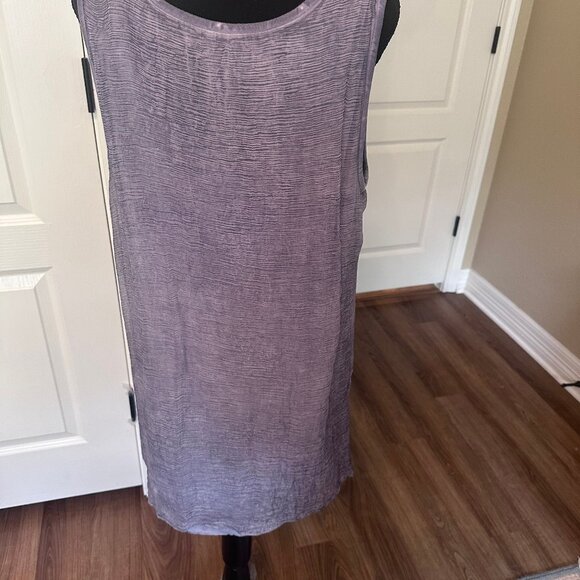 Soft Surroundings Artsy Blue Embellished Tunic - Silk and Lined - Picture 3 of 5